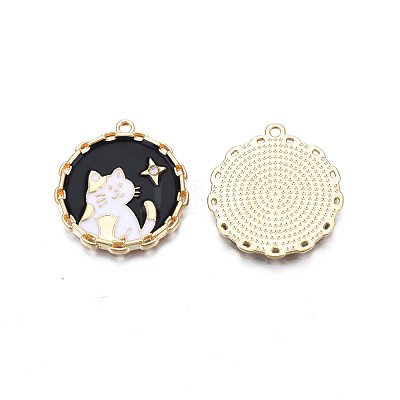 Alloy Enamel Pendants ENAM-N055-102A-1