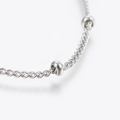 Tarnish Resistant 304 Stainless Steel Anklets AJEW-H013-04P-1
