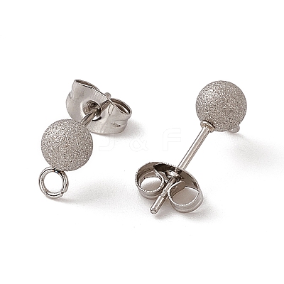 Non-Tarnish 304 Stainless Steel Stud Earring Findings STAS-E179-05C-P-1
