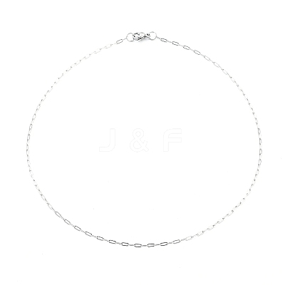 Non-Tarnish 304 Stainless Steel Paperclip Chain Necklace with Lobster Claw Clasps for Men Women NJEW-H205-03P-04-1
