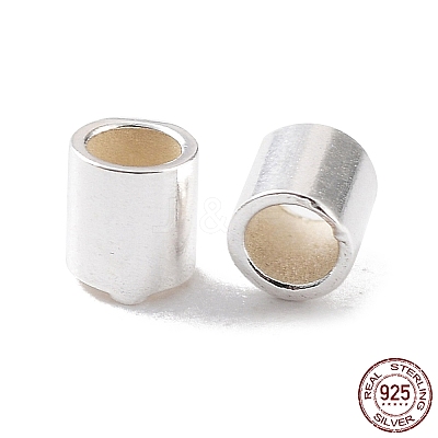 925 Sterling Silver Spacer Tube Beads STER-Z006-01D-S-1