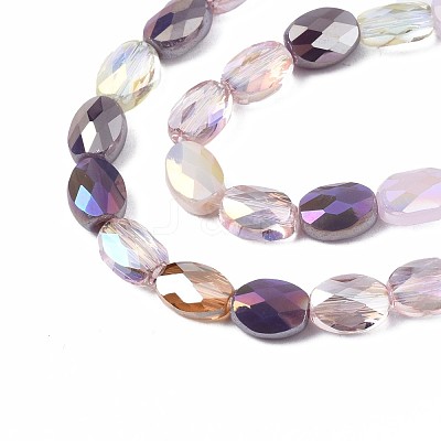 Electroplate Glass Beads Strands EGLA-S194-17A-1