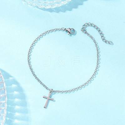 304 Stainless Steel Cable Chain Bracelets BJEW-JB13248-1