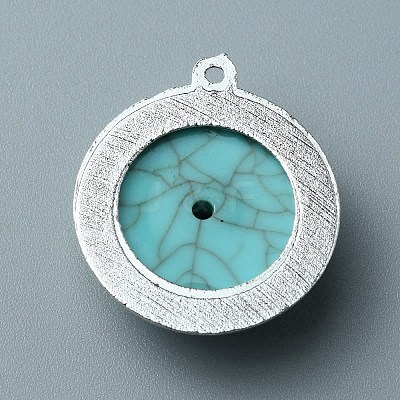 Opaque Resin Pendants RESI-TAC0010-80B-1