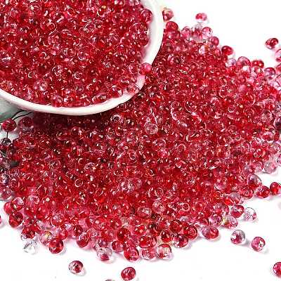 6/0 Spray Paint Fringe Glass Seed Beads X1-SEED-H003-11F-1