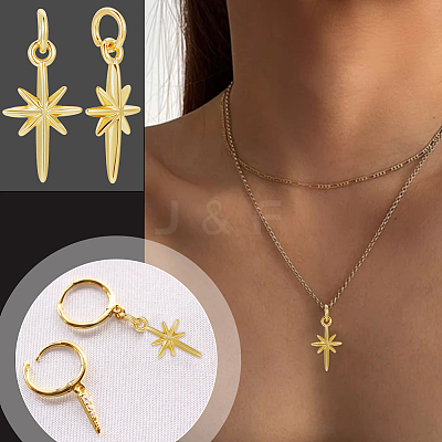 16Pcs Brass Pendants KK-UN0002-13-1
