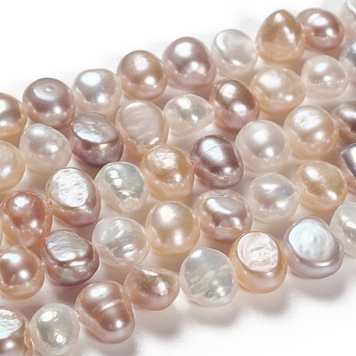 Natural Cultured Freshwater Pearl Beads Strands PEAR-T003-09-1