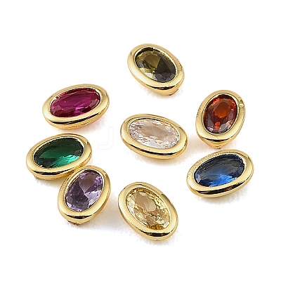 Brass Pave Cubic Zirconia Cabochons CU-CBA30E8-04G-1