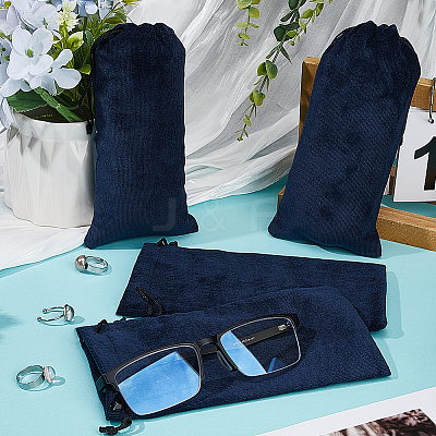 12Pcs Velvet Glasses Storage Drawstring Bag ABAG-BBC0001-16C-1