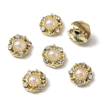 Alloy Rhinestone Cabochons MRMJ-WH0077-043L-1