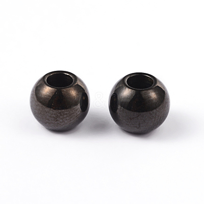 Round 304 Stainless Steel Beads X-STAS-L176-10-1