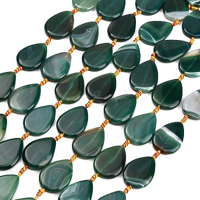Natural Banded Agate/Striped Agate Beads Strands GG-CBAE0EB-01A-01-1