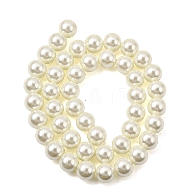 Eco-Friendly Dyed Glass Pearl Round Beads Strands HY-A002-10mm-RB011-1