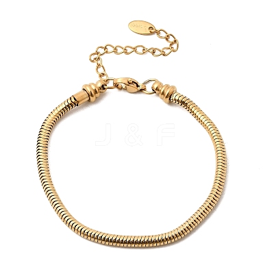 304 Stainless Steel Snake Chains Bracelets for Women BJEW-A158-02E-G-1