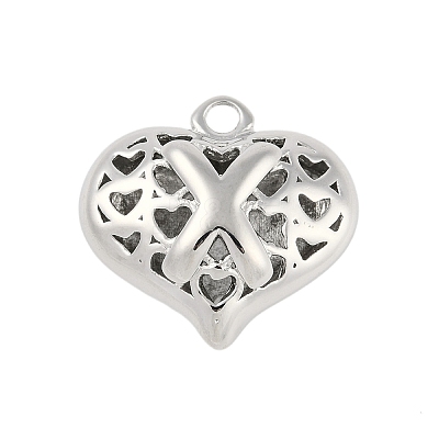 Hollow Brass Pendants for Valentine's Day KK-M289-03X-P-1