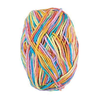 Polyester Fibers Knitting Yarn DIY-TADJ0002-005B-1
