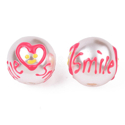 ABS Plastic Imitation Pearl Beads KY-N015-107-1
