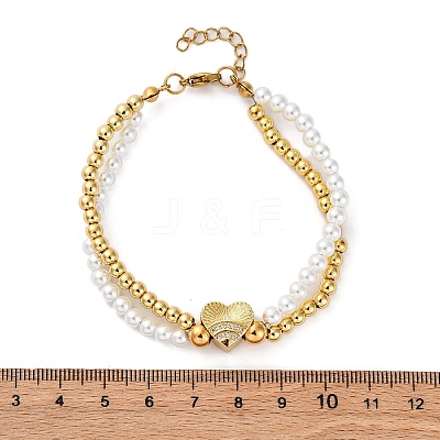 Brass Multi-strand Bracelets BJEW-M056-03G-1