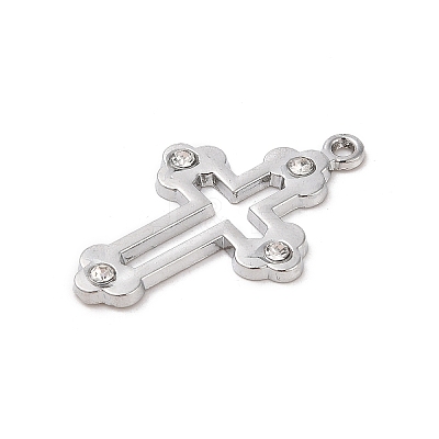 Alloy with Rhinestone Pendants FIND-M021-24P-02-1