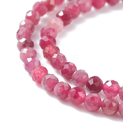 Natural Red Tourmaline Beads Strands X-G-A021-01B-1