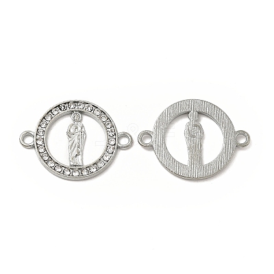 Alloy Connector Charms with Rhinestone FIND-H039-25P-1
