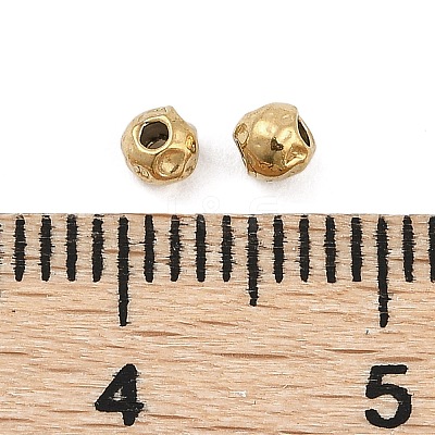 Textured 316 Surgical Stainless Steel Beads STAS-M106-01C-G-1
