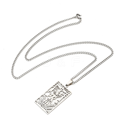 Non-Tarnish 304 Stainless Steel Pendant Necklaces LS-NJEW-L118-02P-05-1