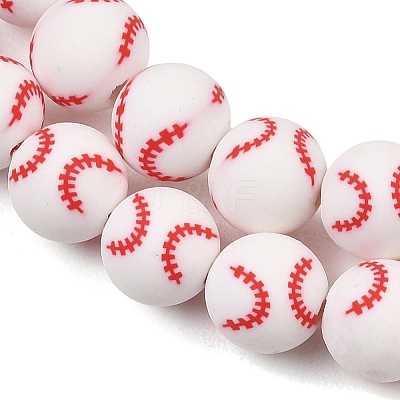 Handmade Polymer Clay Beads Strands PY-CBAEC33-01I-1