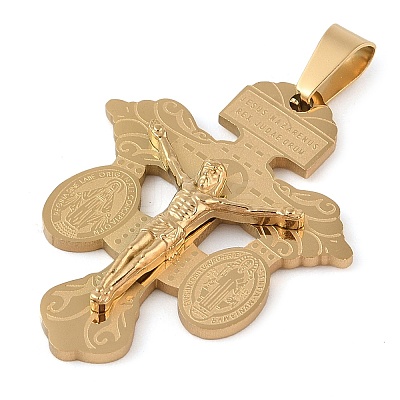 304 Stainless Steel Pendants STAS-C103-02G-02-1