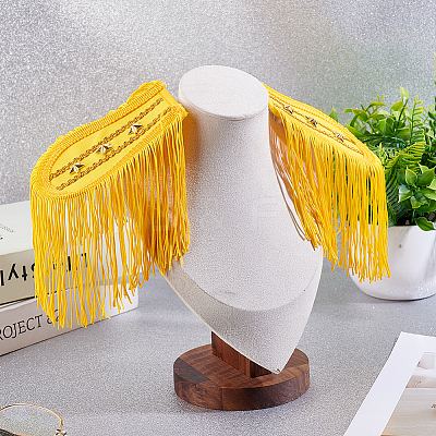 1 Pair Cloth Tassels Epaulette AJEW-HY0003-38A-1