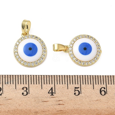 Brass Micro Pave Cubic Zirconia Pendants KK-I371-38G-02-1