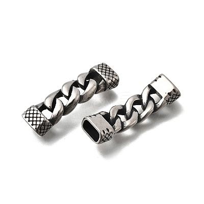 304 Stainless Steel Twisted Chain Shape Links STAS-D382-12AS-1