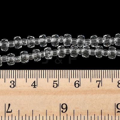 Transparent Glass Beads Strands GLAA-P076-01A-09-1