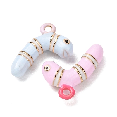 Alloy Enamel Pendants AL-CBA61EE-09-1