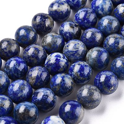 Natural Lapis Lazuli Beads Strands G-E483-17-10mm-1