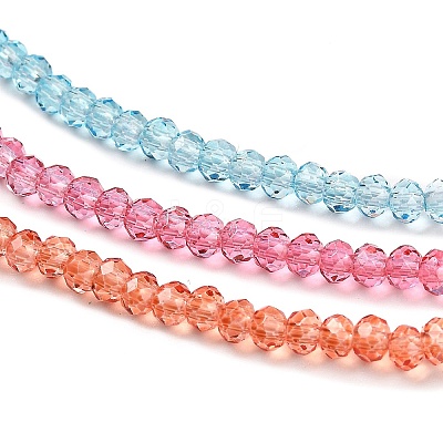 Transparent Painted Glass Beads Strands DGLA-A034-T2mm-A11-1