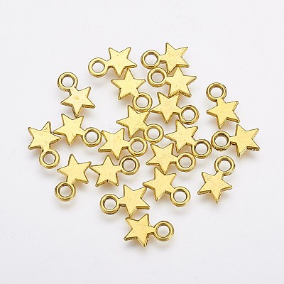 Tibetan Style Alloy Charms TIBEP-A123046-AG-FF-1