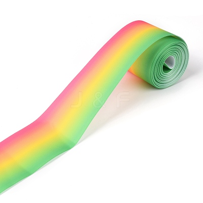 Gradient Rainbow Polyester Ribbon OCOR-G008-04D-1