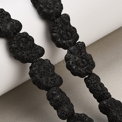 Natural Lava Rock Beads Strands G-G347-01D-1