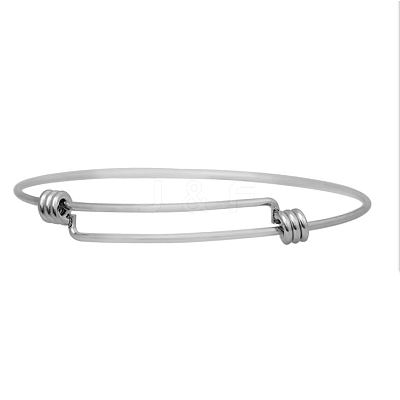 Tarnish Resistant Adjustable 316 Surgical Stainless Steel Expandable Bangle Making LS-MAK-M188-05-1