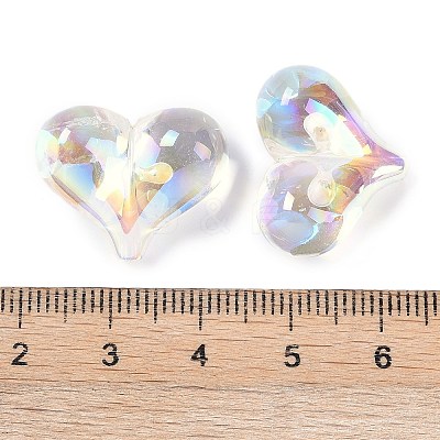 UV Plating Transprent Acrylic Beads OACR-S145-07B-1