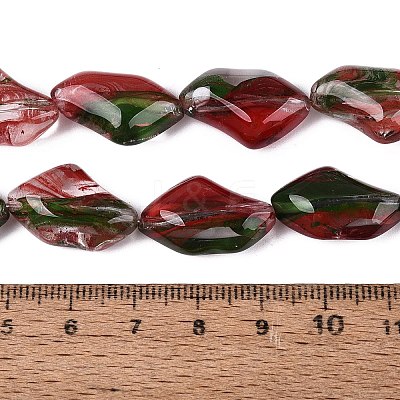Handmade Lampwork Beads Strands LA-N046-02G-1