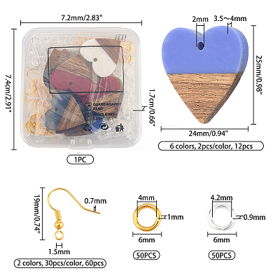 DIY Dangle Earring Making Kits DIY-OC0005-19-1