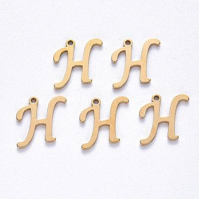 PVD Vacuum Plating 201 Stainless Steel Charms STAS-R105-H-G-1
