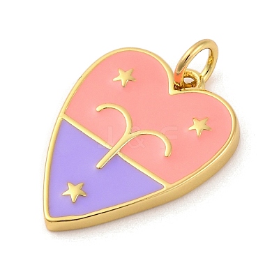 Brass Enamel Pendants LS-KK-Z077-01G-04-1