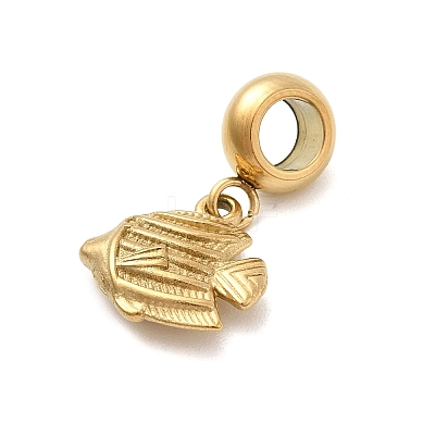 304 Stainless Steel Sea Animal European Dangle Charms STAS-D153-04B-G-1