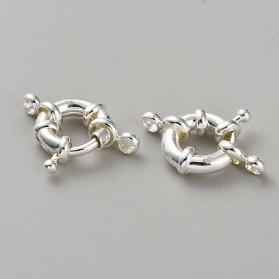 Brass Spring Ring Clasps KK-WH20010-003B-S-1