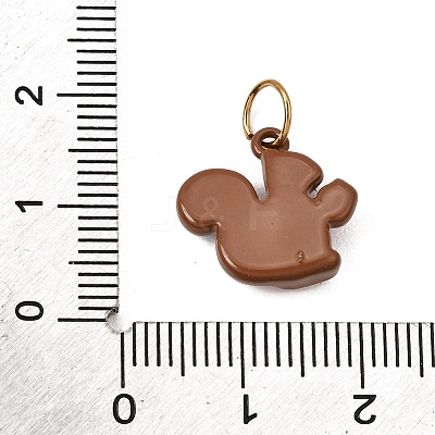 Printed 304 Stainless Steel Charms SA-CBA59B8-02L-G-1