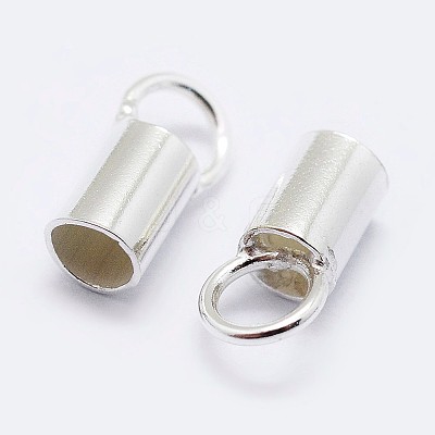 925 Sterling Silver Cord Ends STER-F036-21S-2.5mm-1