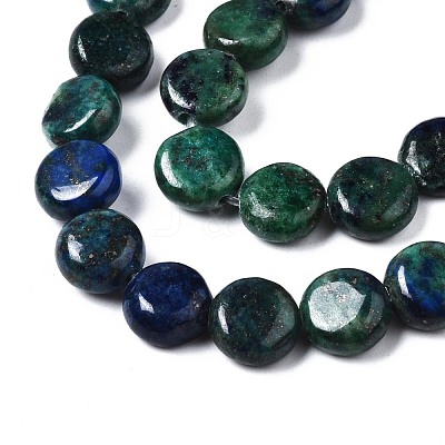 Natural Chrysocolla and Lapis Lazuli Beads Strands G-N330-032B-01-1